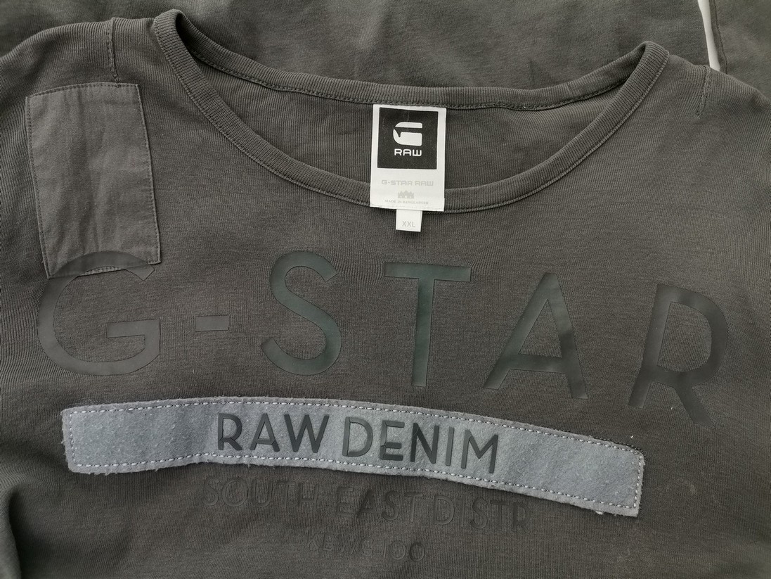 IMG_20230119_134821.jpg G-Star Raw Rozmiar XXL Kolor Szary Męski Sweter Długi rękaw Materiał Bawełna 100%