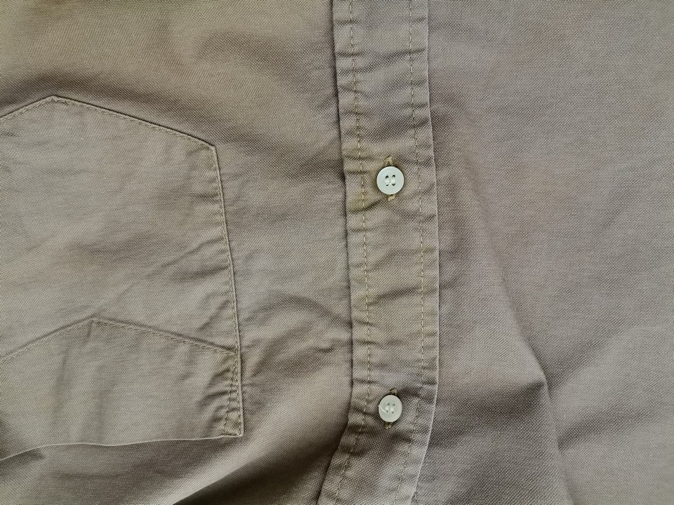 IMG_20230119_135318.jpg J.Crew Rozmiar L Kolor Khaki Kołnierz Męska Koszula Casual Długi rękaw Materiał Bawełna 100%