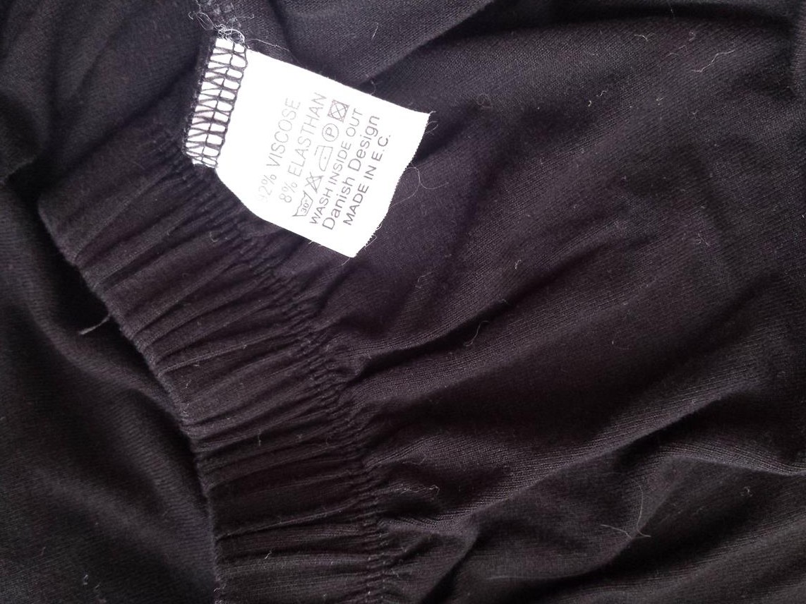 Handberg Rozmiar M Kolor Czarny W serek Tunika Bluzka Bezrękawnik Materiał Wiskoza