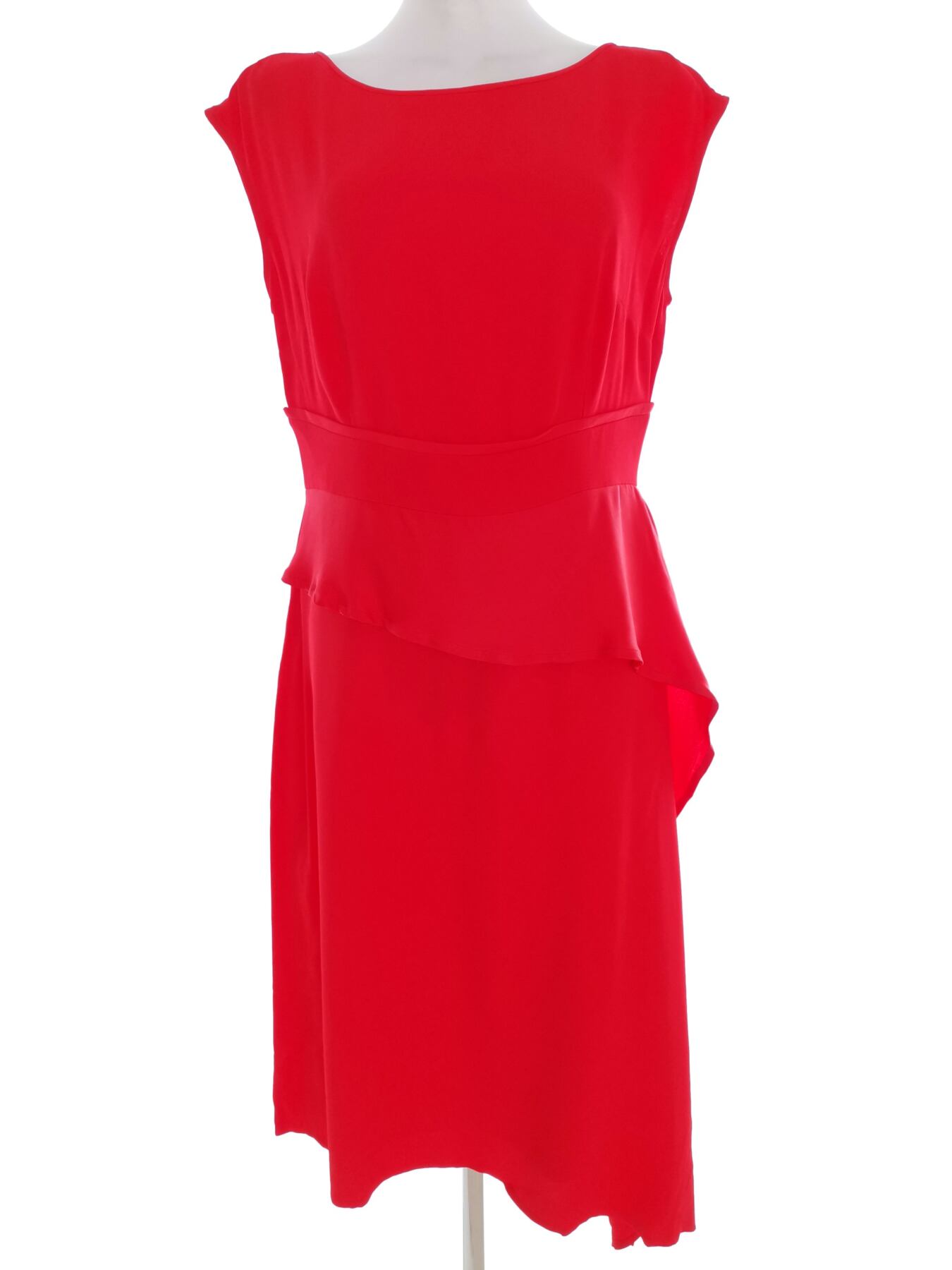 Caroline Kilkenny Rozmiar 12 (40) Kolor Czerwony Okrągły dekolt Sukienka Bodycon Krótki rękaw Materiał Wiskoza 100%