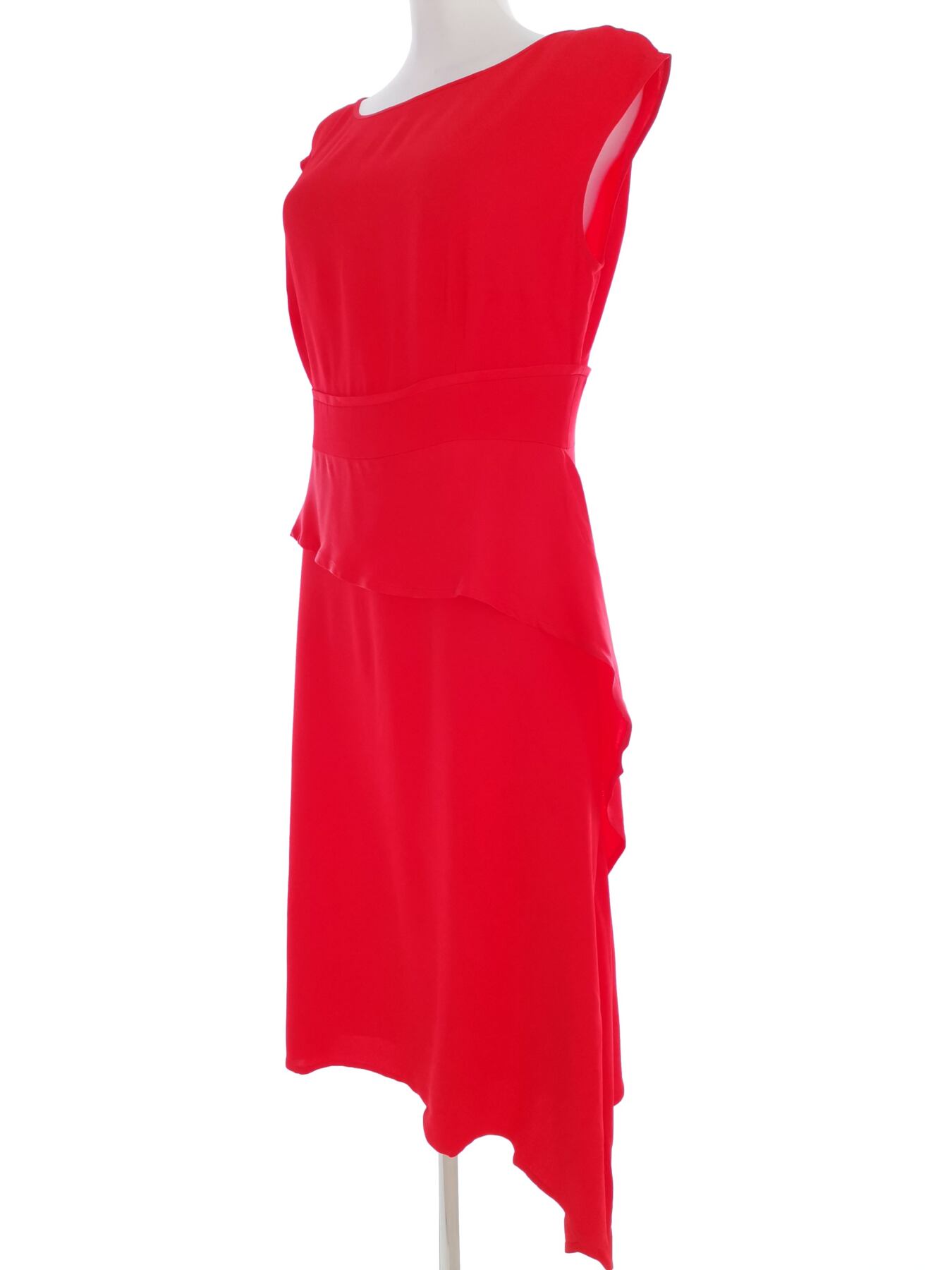 IMG_20210713_124148.jpg Caroline Kilkenny Rozmiar 12 (40) Kolor Czerwony Okrągły dekolt Sukienka Bodycon Krótki rękaw Materiał Wiskoza 100%