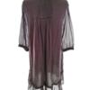 Twin set Simona Barbieri Rozmiar M Kolor Fioletowy Split Crew Neck Tunika Bluzka Rękaw 3/4 Materiał Jedwab 100%