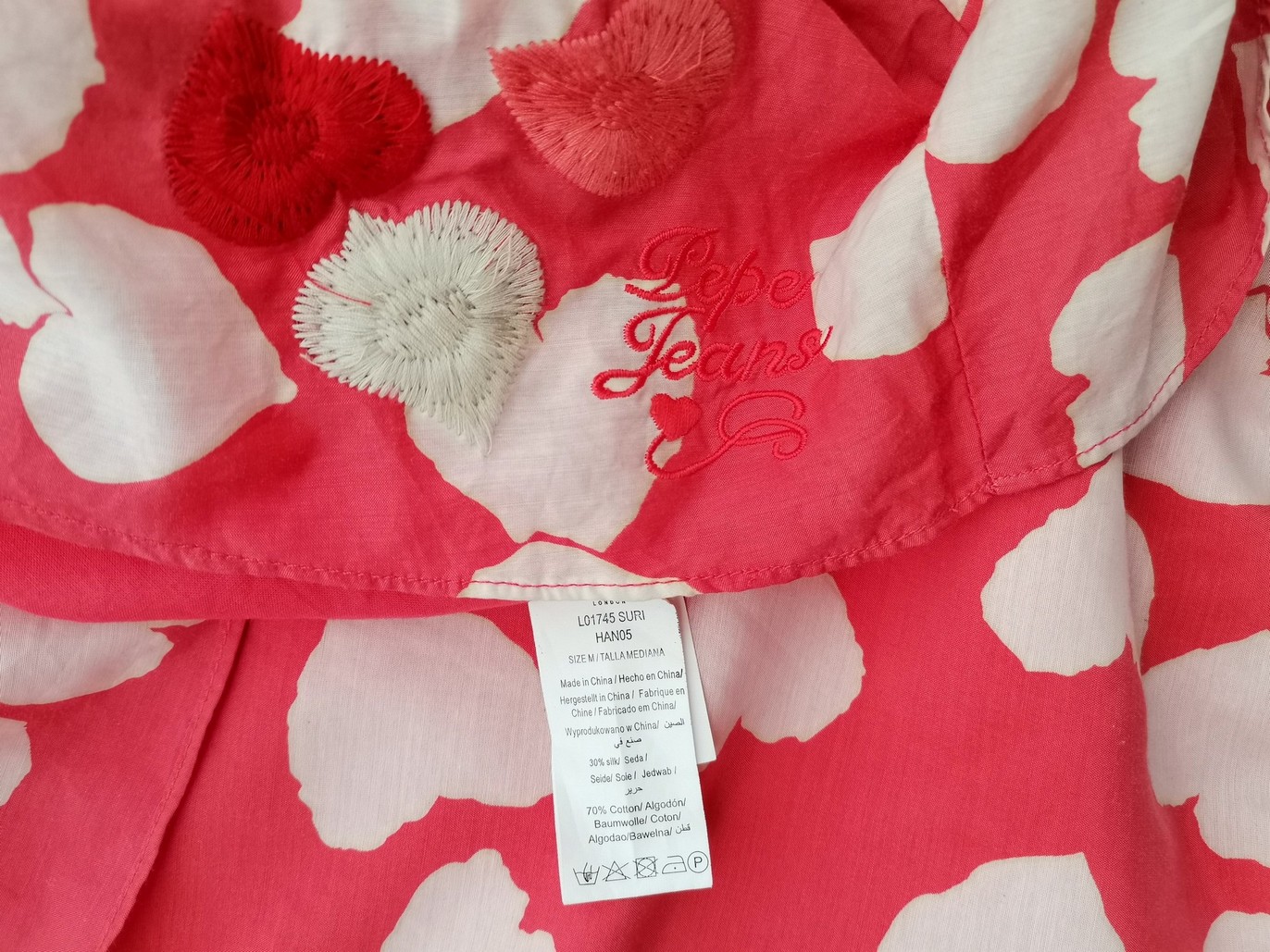 IMG_20220927_134403.jpg Pepe jeans Rozmiar M Kolor Różowy Odkryte Ramiona Sukienka A-Line Bezrękawnik Do Kolan Materiał Bawełna