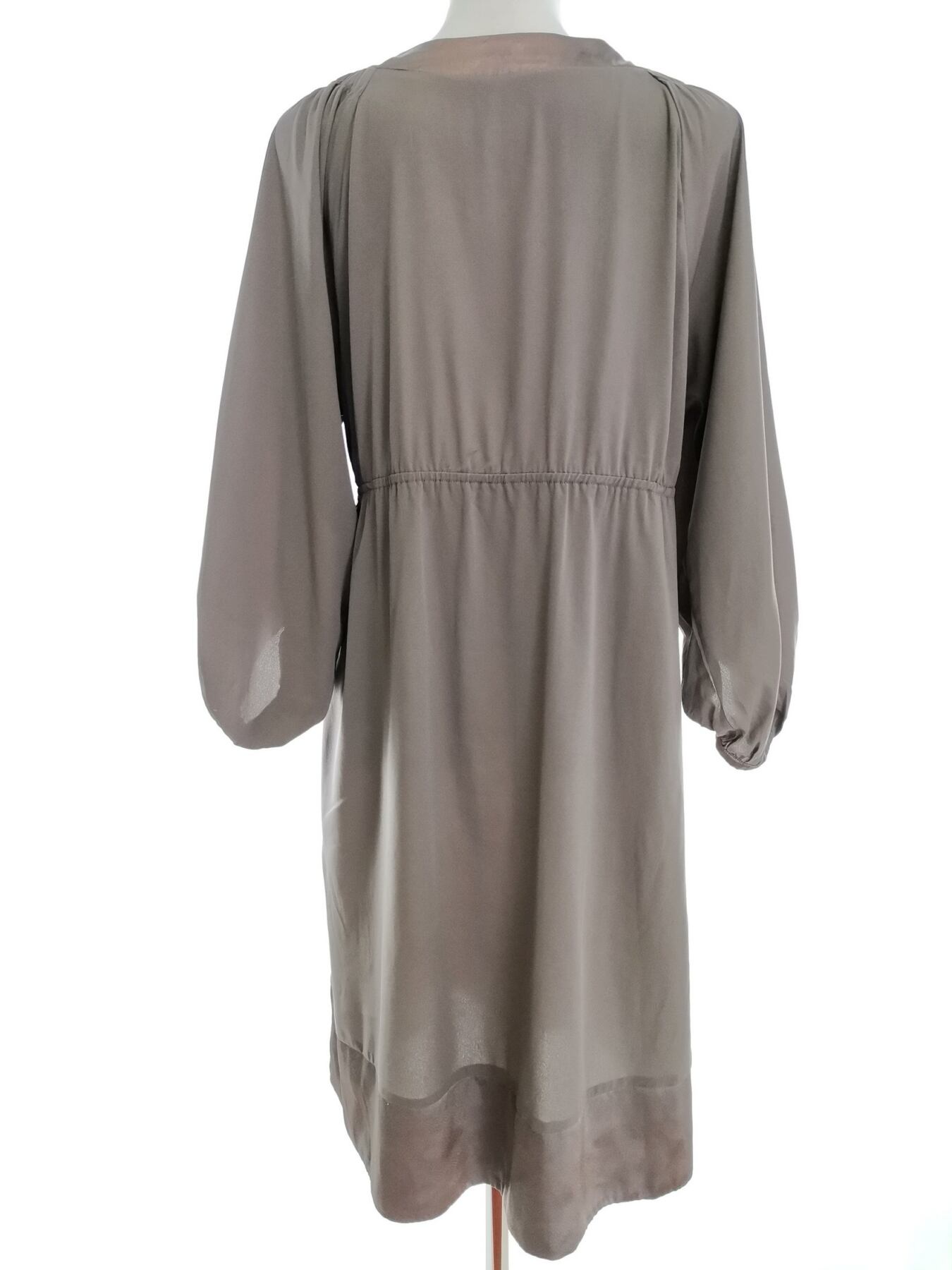 IMG_20221003_105738.jpg Saint tropez Rozmiar M Kolor Szary W serek Sukienka Sheath Rękaw 3/4 Midi