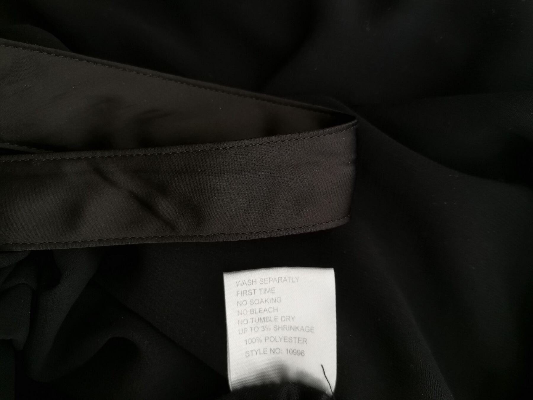 IMG_20221005_105807.jpg Drys Rozmiar L Kolor Czarny Halter Sukienka Prostokątna Bezrękawnik Do Kolan