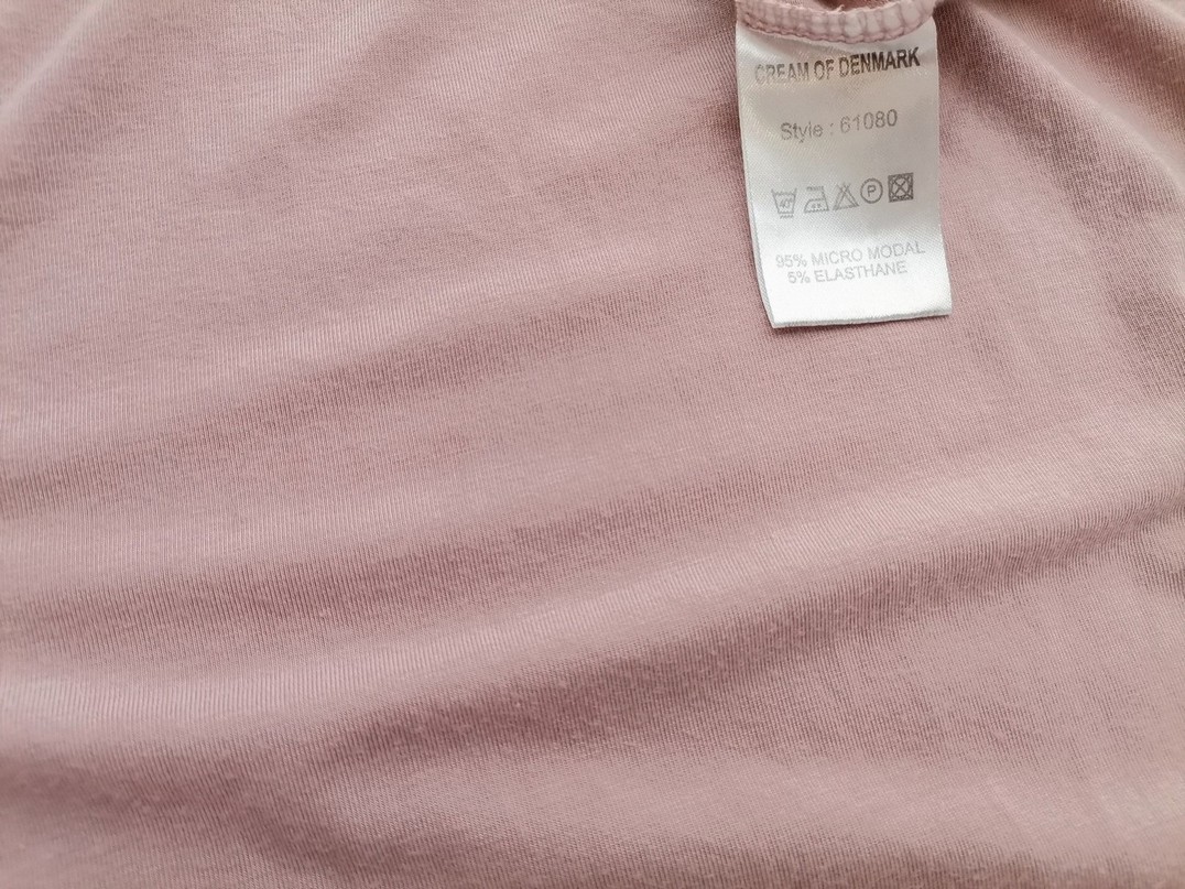 IMG_20221010_132945.jpg Cream Rozmiar L Kolor Pudrowy Róż Okrągły dekolt Sukienka Prostokątna Bezrękawnik Do Kolan Materiał Modal