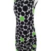 Gerry weber Rozmiar 34/36 Kolor Zielony Grochy Okrągły dekolt Sukienka Sheath Bezrękawnik Midi
