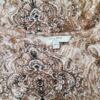 CELLBES Rozmiar 46/48 Kolor Brązowy Damask Paisley Okrągły dekolt Tunika Bluzka Krótki rękaw Materiał Modal 100%
