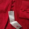 Hampton Republic Rozmiar 40 Kolor Czerwony Split Crew Neck Bluzka Popover Guziki Długi rękaw Materiał Wiskoza 100%
