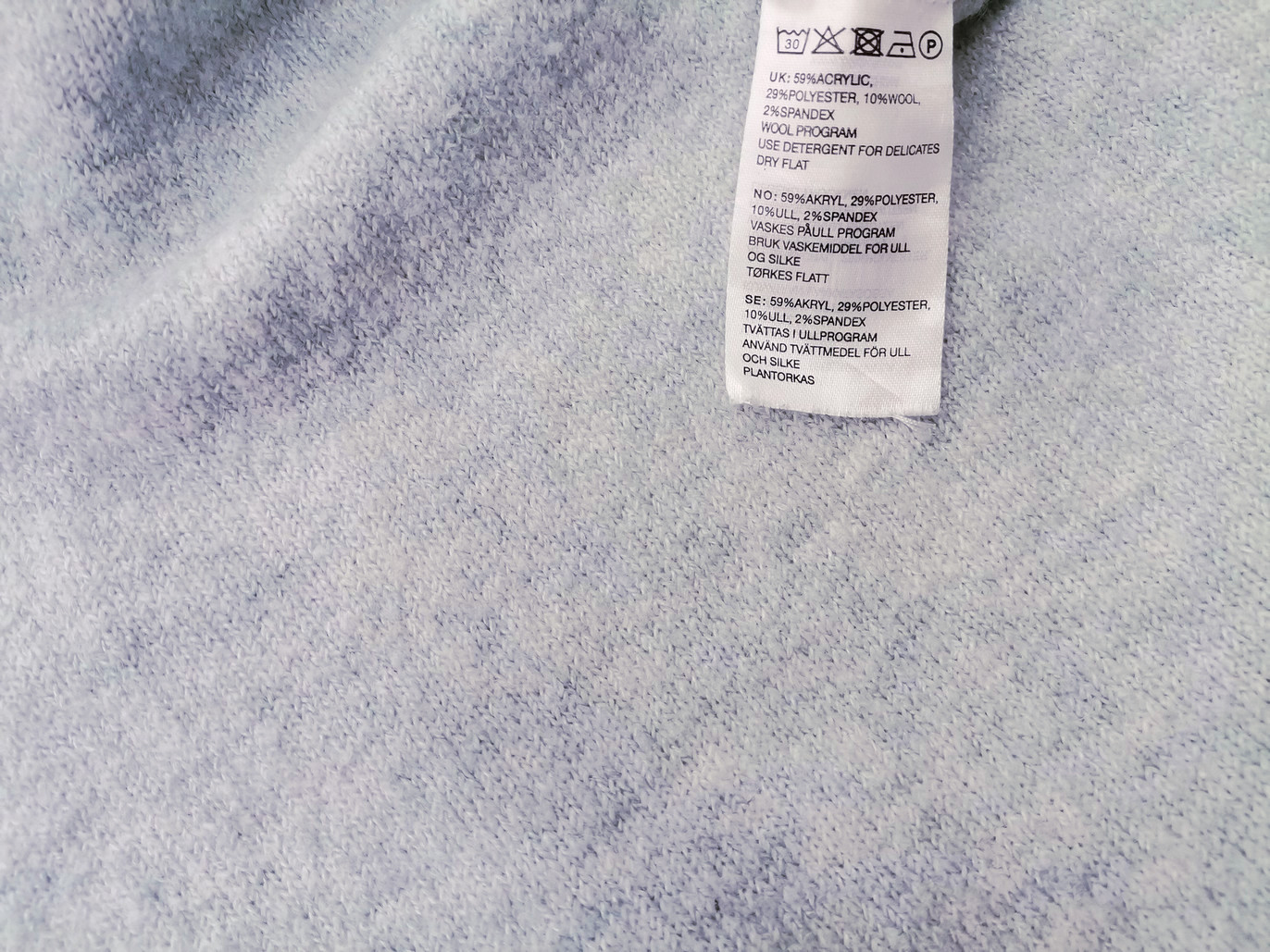 IMG_20221201_135520.jpg BIK BOK Rozmiar XS Kolor Niebieski Crew Neck Sukienka Sweterkowa Długi rękaw Do Kolan Materiał Akryl