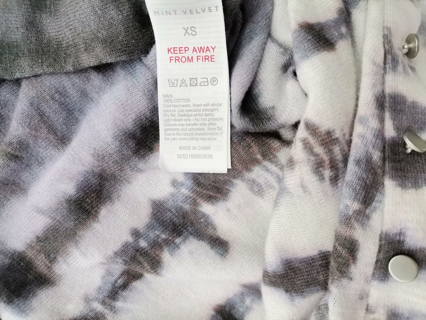 IMG_20221202_123222.jpg Mint Velvet Rozmiar XS Kolor Szary W łódkę Bluzka Krótki rękaw Materiał Bawełna 100%