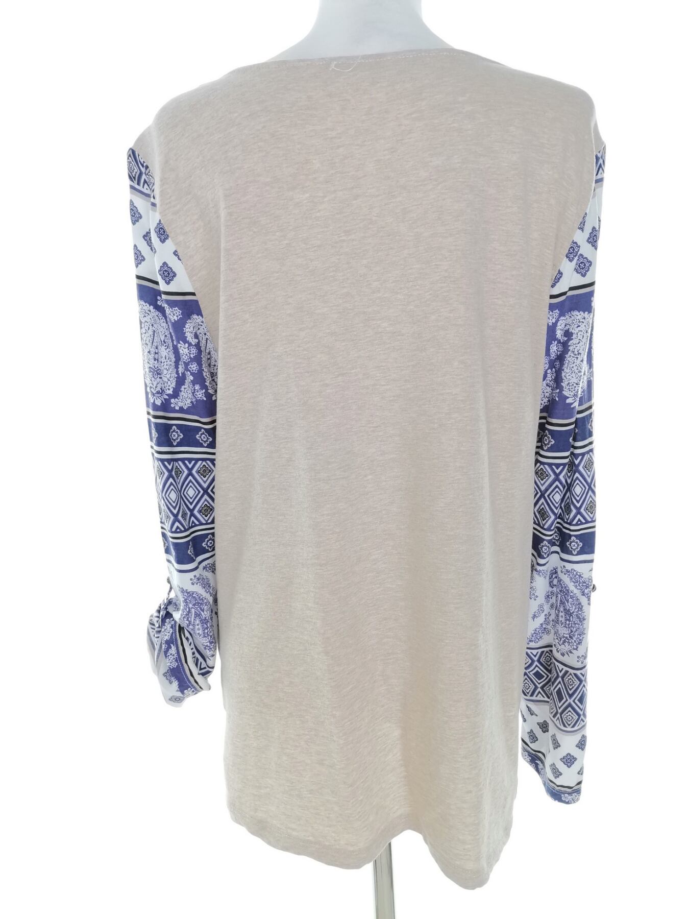 IMG_20221202_131524.jpg BONMARCHE Rozmiar 16 (44) Kolor Fioletowy Paisley W serek Tunika Bluzka Długi rękaw Materiał Wiskoza 100%