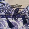 BONMARCHE Rozmiar 16 (44) Kolor Fioletowy Paisley W serek Tunika Bluzka Długi rękaw Materiał Wiskoza 100%