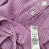 AUTHENTIC Rozmiar 16 (44) Kolor Fioletowy Krata Okrągły dekolt Bluzka Popover Guziki Krótki rękaw Materiał Bawełna 100%