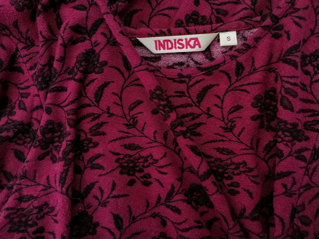 IMG_20221205_135949.jpg Indiska Rozmiar S Kolor Różowy Okrągły dekolt Sukienka Sweterkowa Rękaw 3/4 Do Kolan Materiał Wiskoza 100%