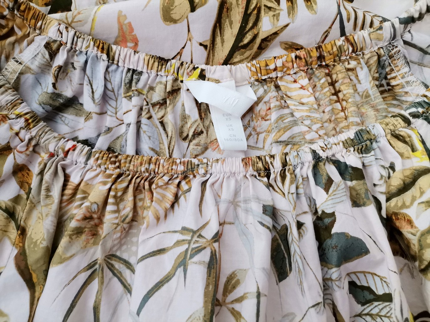 IMG_20221206_120859.jpg H&m Rozmiar XS Kolor Zielony Okrągły dekolt Bluzka Rękaw 3/4 Materiał Bawełna 100%