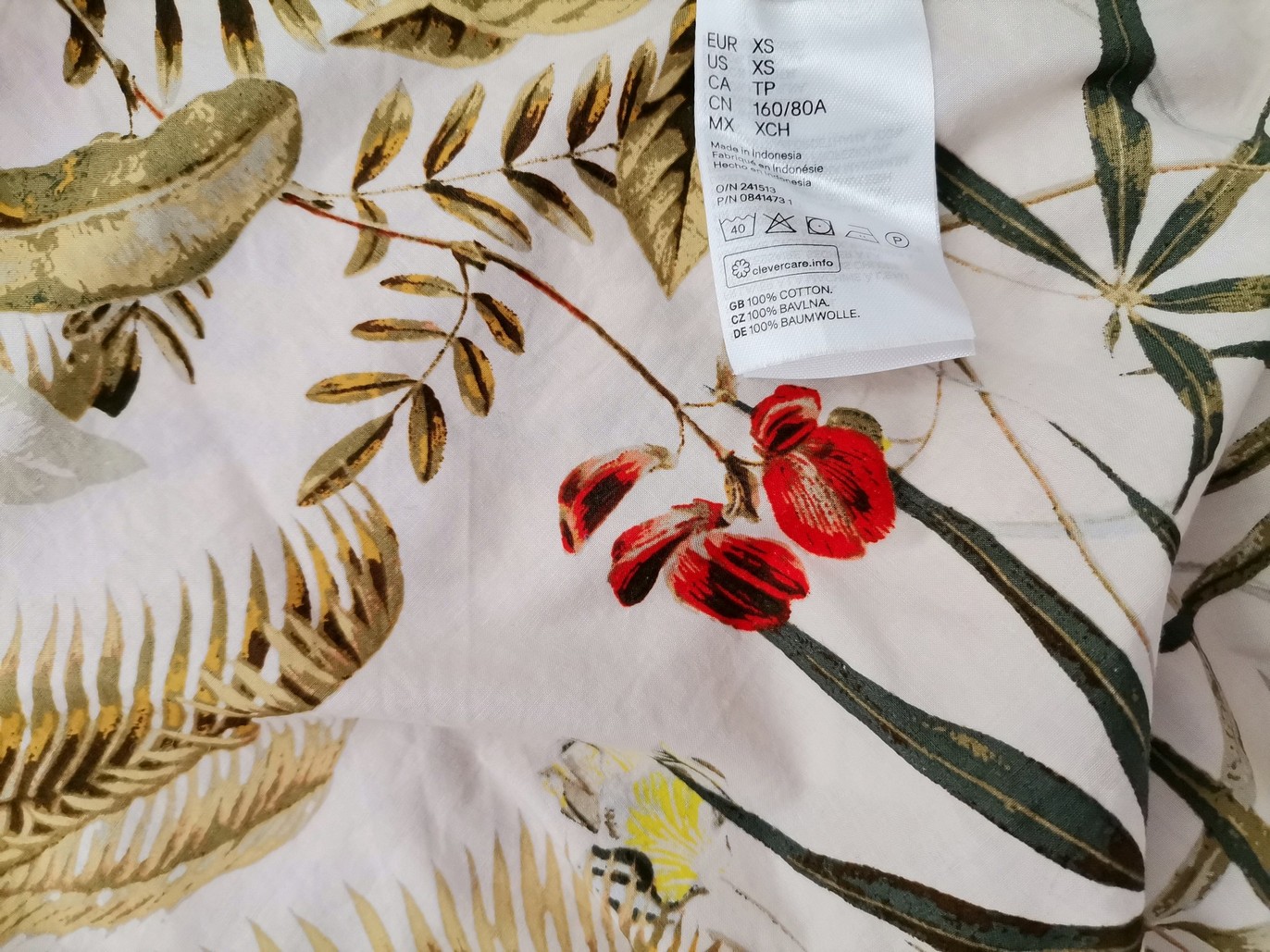 IMG_20221206_120912.jpg H&m Rozmiar XS Kolor Zielony Okrągły dekolt Bluzka Rękaw 3/4 Materiał Bawełna 100%