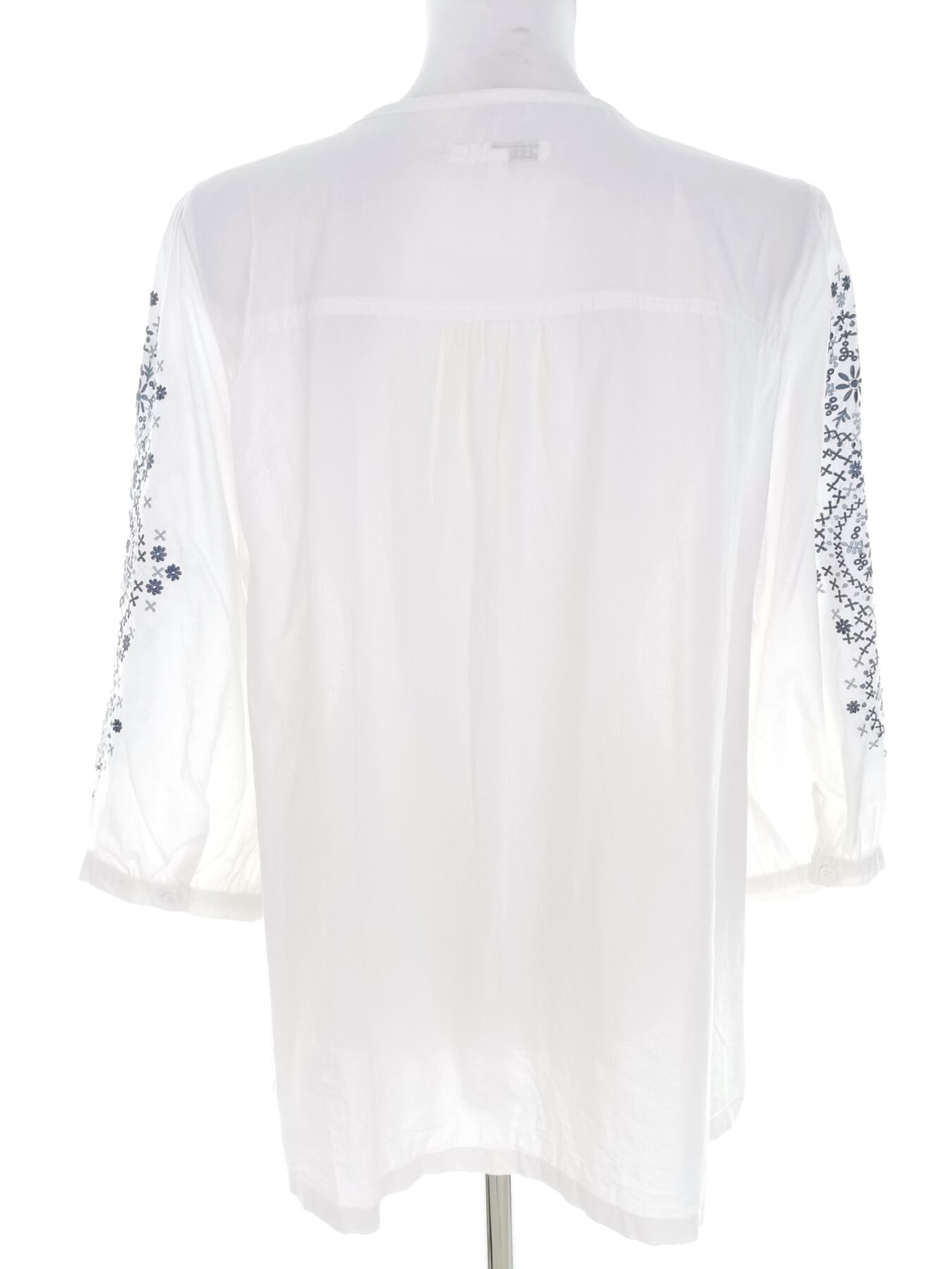 IMG_20221206_130111.jpg Kappahl Rozmiar M (40/42) Kolor Biały Keyhole Crew Neck Bluzka Rękaw 3/4 Materiał Bawełna 100%