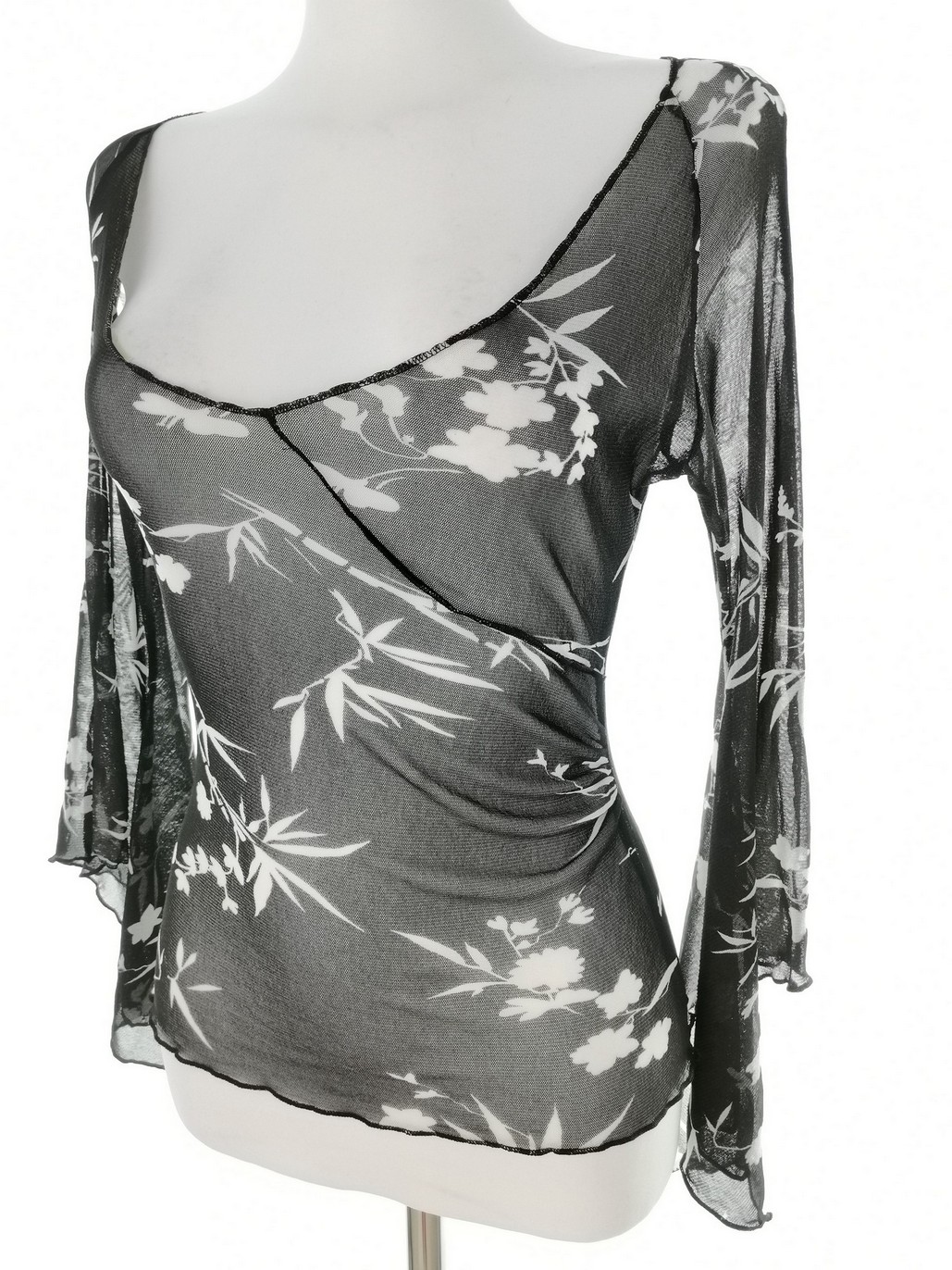 IMG_20221209_120245.jpg Topshop Rozmiar 34/36 Dekolt U Bluzka Długi rękaw