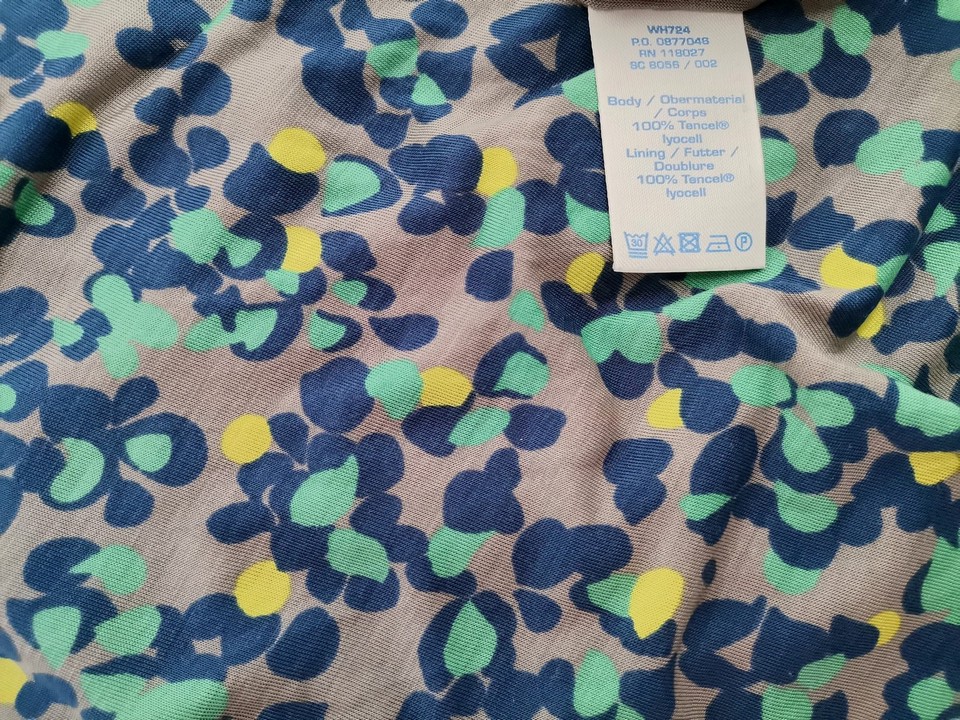 IMG_20221209_140236.jpg Boden Rozmiar 12 (40) Kolor Szary Okrągły dekolt Sukienka Prostokątna Rękaw 3/4 Midi Materiał Tencel 100%