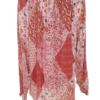 Risoe Rozmiar 44 Kolor Różowy Split Crew Neck Tunika Popover Bluzka Długi rękaw Materiał Wiskoza 100%