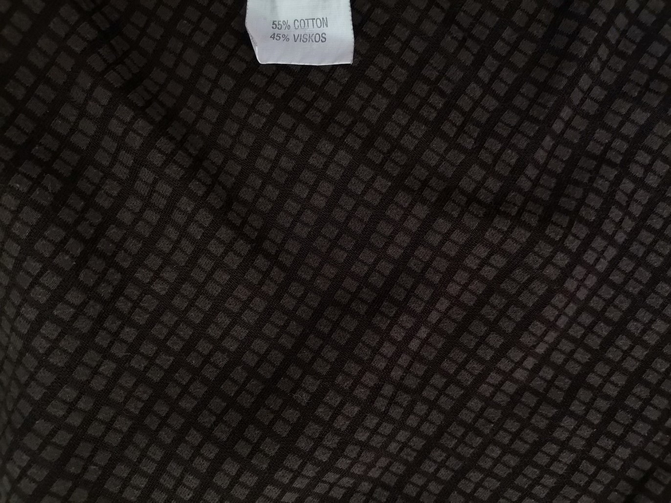 IMG_20221222_114456.jpg B.B JVTTE MEILVANG Rozmiar S Kolor Brązowy Krata Crew Neck Sukienka Sweterkowa Długi rękaw Krótka Materiał Bawełna