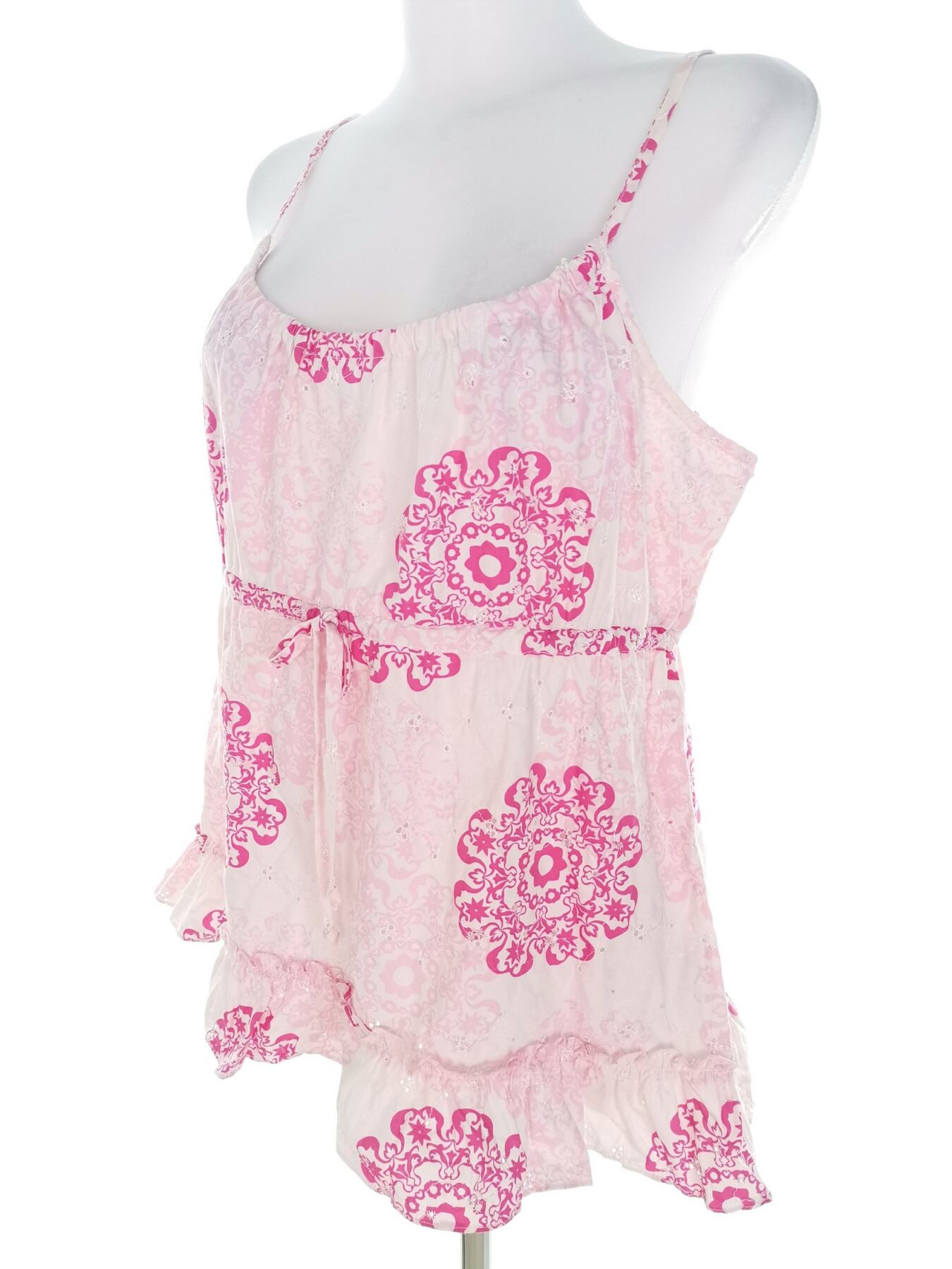 IMG_20221222_131240.jpg Tommy hilfiger Rozmiar M Kolor Różowy Dekolt U Bluzka Peplum Bezrękawnik Materiał Bawełna 100%