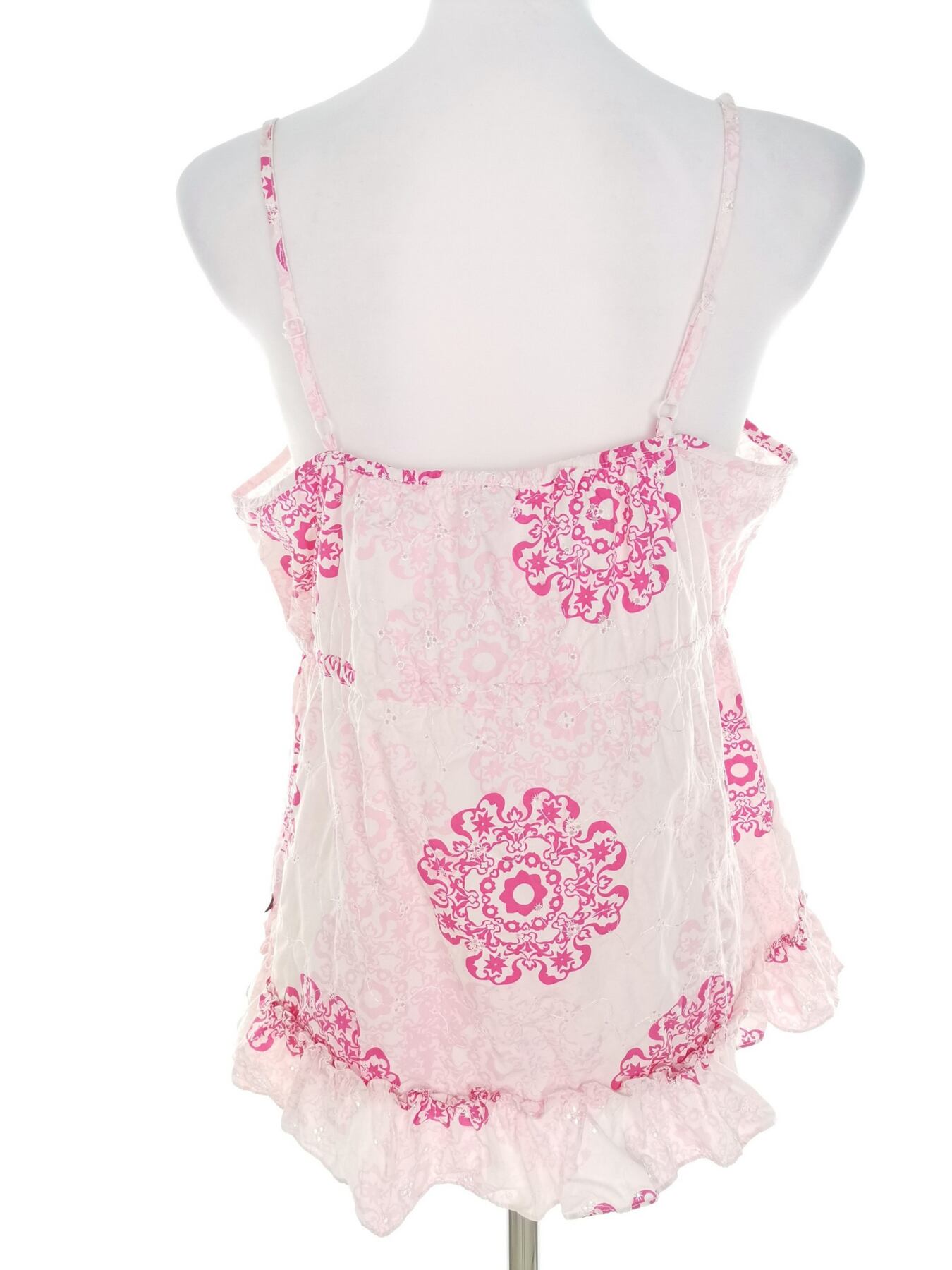 IMG_20221222_131244.jpg Tommy hilfiger Rozmiar M Kolor Różowy Dekolt U Bluzka Peplum Bezrękawnik Materiał Bawełna 100%