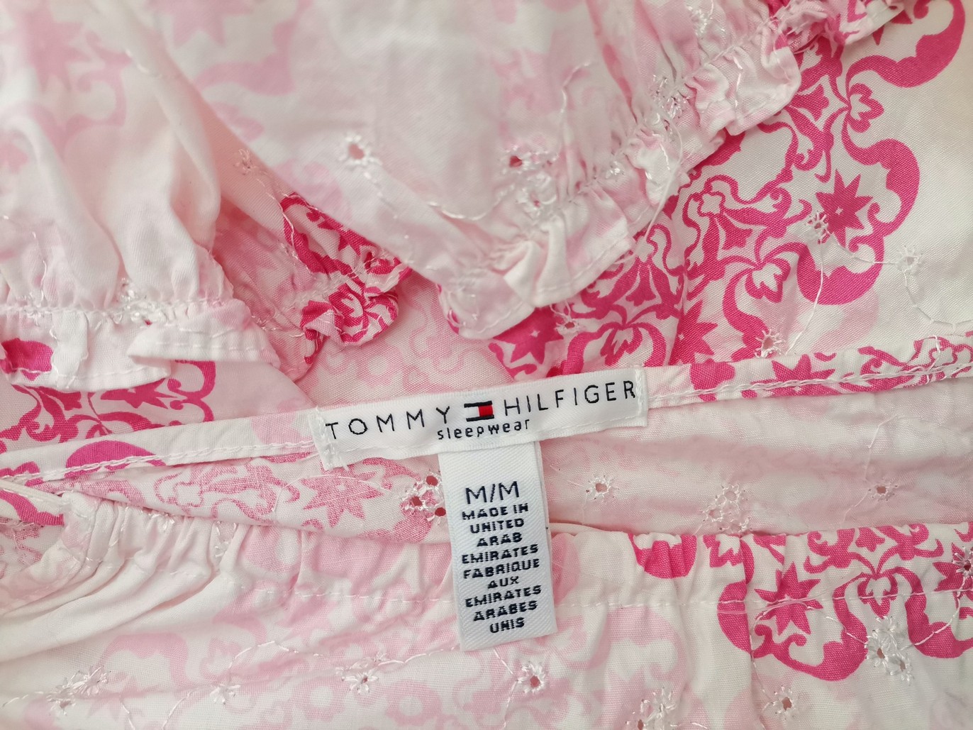 IMG_20221222_131320.jpg Tommy hilfiger Rozmiar M Kolor Różowy Dekolt U Bluzka Peplum Bezrękawnik Materiał Bawełna 100%