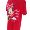 Disney Rozmiar M Kolor Czerwony Crew Neck T-Shirt Krótki rękaw Materiał Bawełna 100%