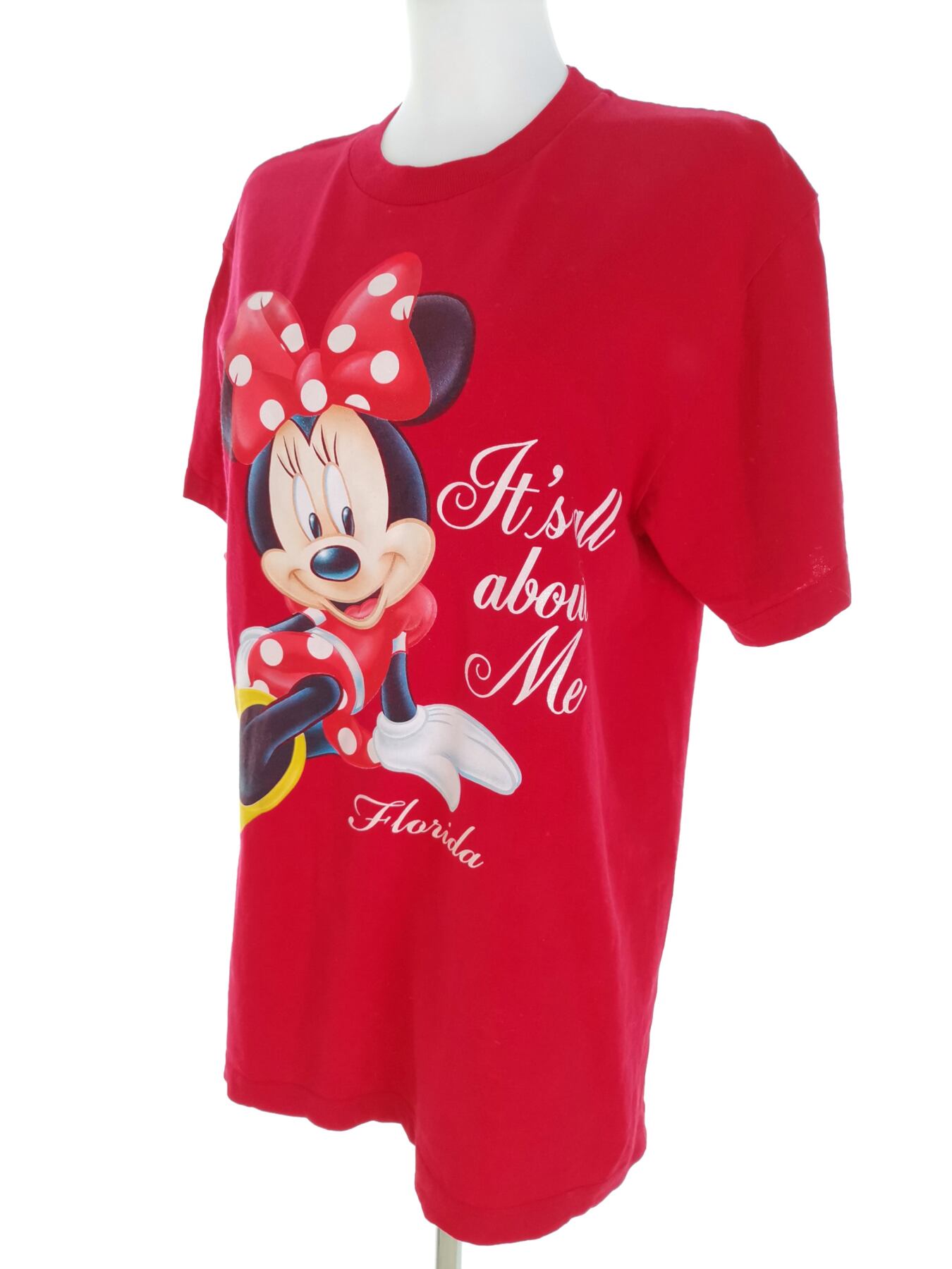 IMG_20221222_131553.jpg Disney Rozmiar M Kolor Czerwony Crew Neck T-Shirt Krótki rękaw Materiał Bawełna 100%