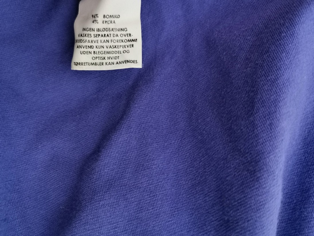 Uno Rozmiar ONE SIZE (38) Kolor Niebieski Okrągły dekolt Sukienka Prostokątna Krótki rękaw Midi Materiał Bawełna