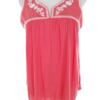 Laura ashley Rozmiar 12 (38) Kolor Różowy Split Crew Neck Bluzka Bezrękawnik Materiał Bawełna 100%