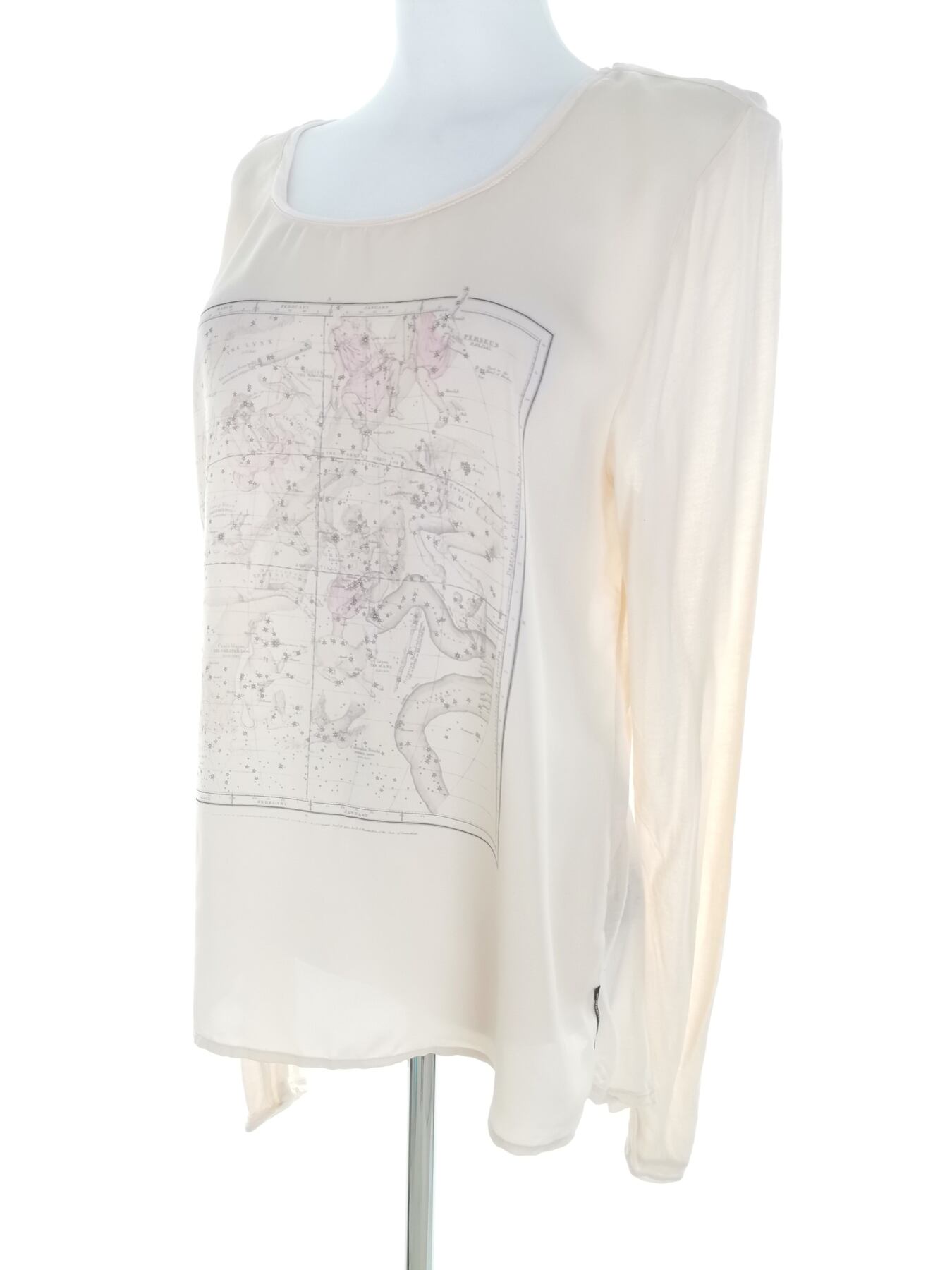 IMG_20221223_101316.jpg Maison scotch Rozmiar 3 (40) Kolor Kremowy Okrągły dekolt Bluzka Długi rękaw Materiał Modal 100%