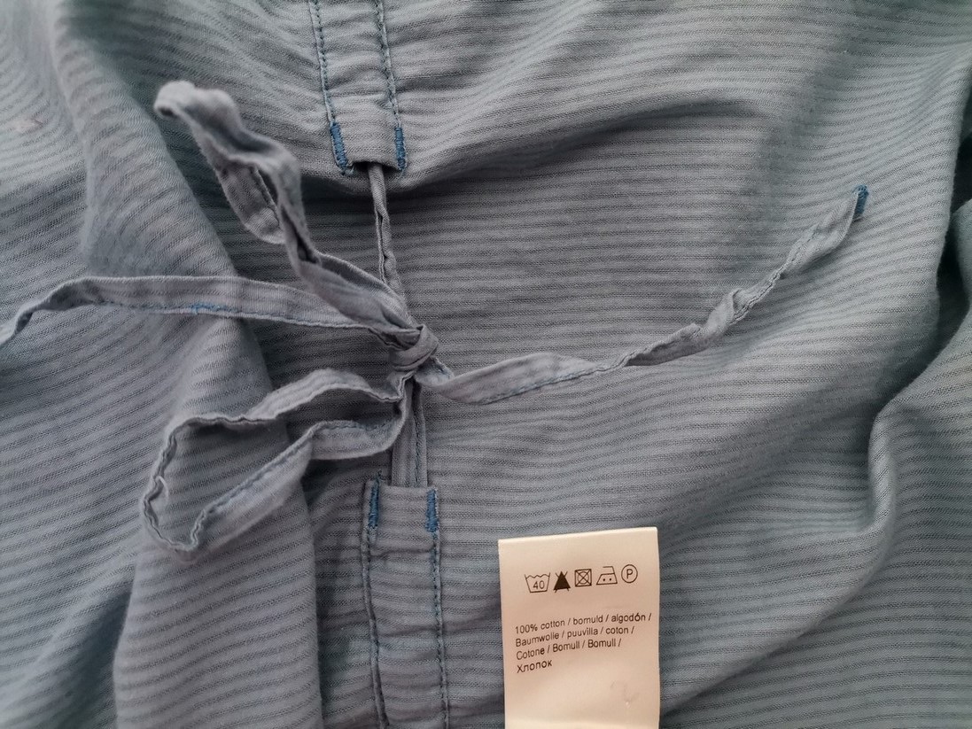 IMG_20221223_102336.jpg B.YOUNG Rozmiar 40 Kolor Niebieski Pasy Split Crew Neck Tunika Bluzka Rękaw 3/4 Materiał Bawełna 100%