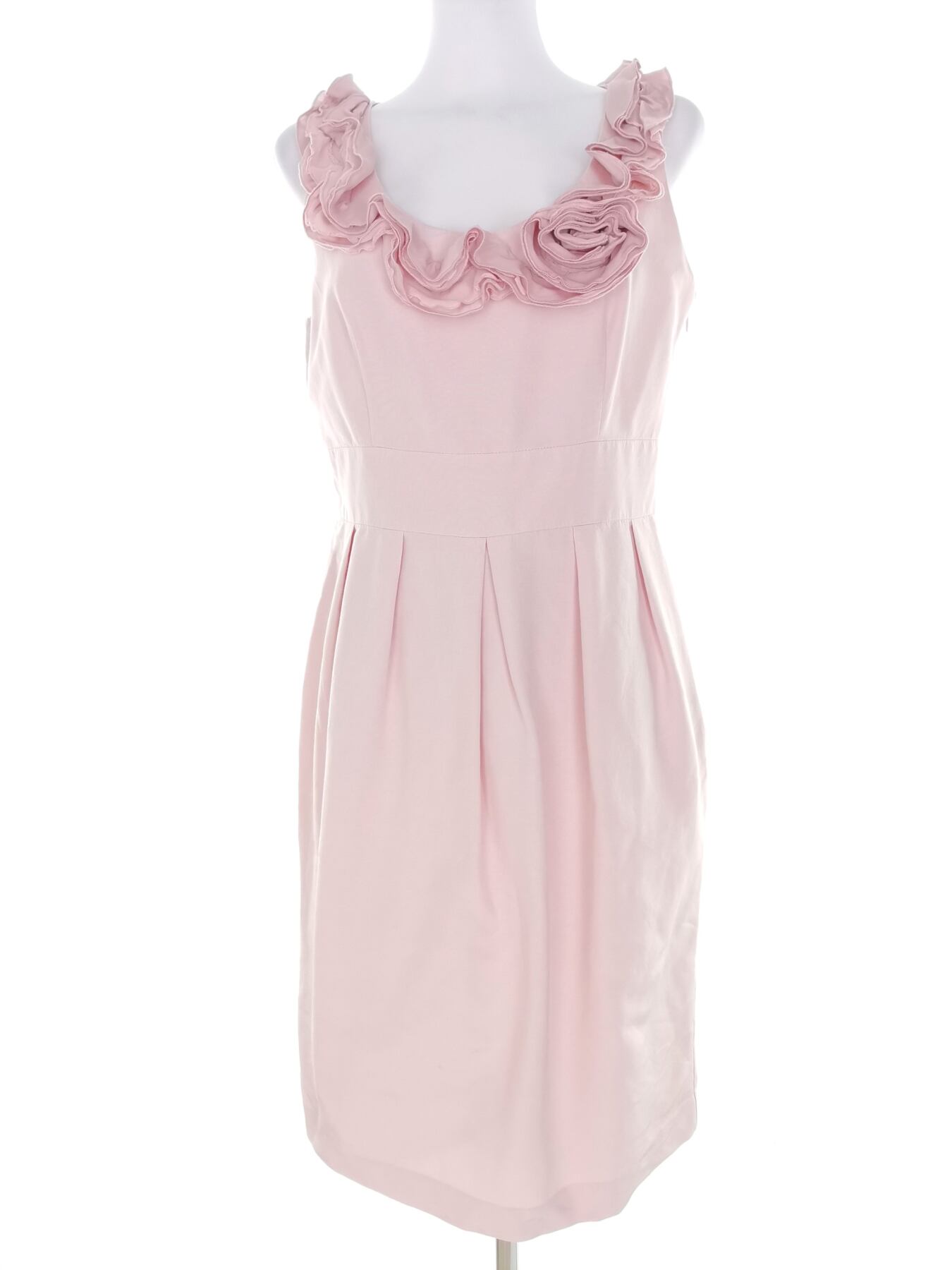 Phase eight Rozmiar 12 (40) Kolor Różowy Okrągły dekolt Suknia Balowa Sukienka Wieczorowa Bezrękawnik Midi Materiał Bawełna