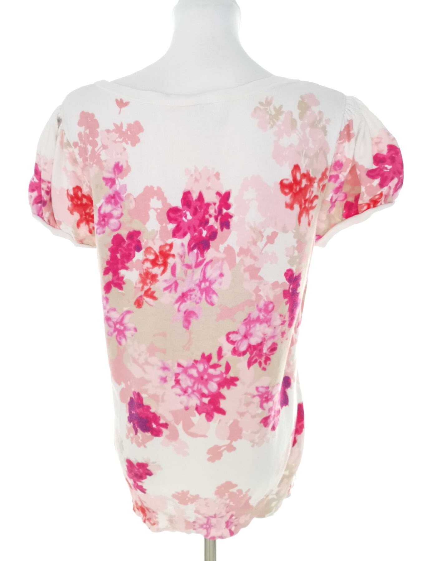 IMG_20230103_125022.jpg Laura ashley Rozmiar 16 (42) Kolor Różowy Okrągły dekolt Bluzka Krótki rękaw Materiał Bawełna