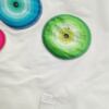 DESIGUAL Rozmiar S Kolor Biały W serek Sukienka A-Line Krótki rękaw Do Kolan Materiał Bawełna 100%