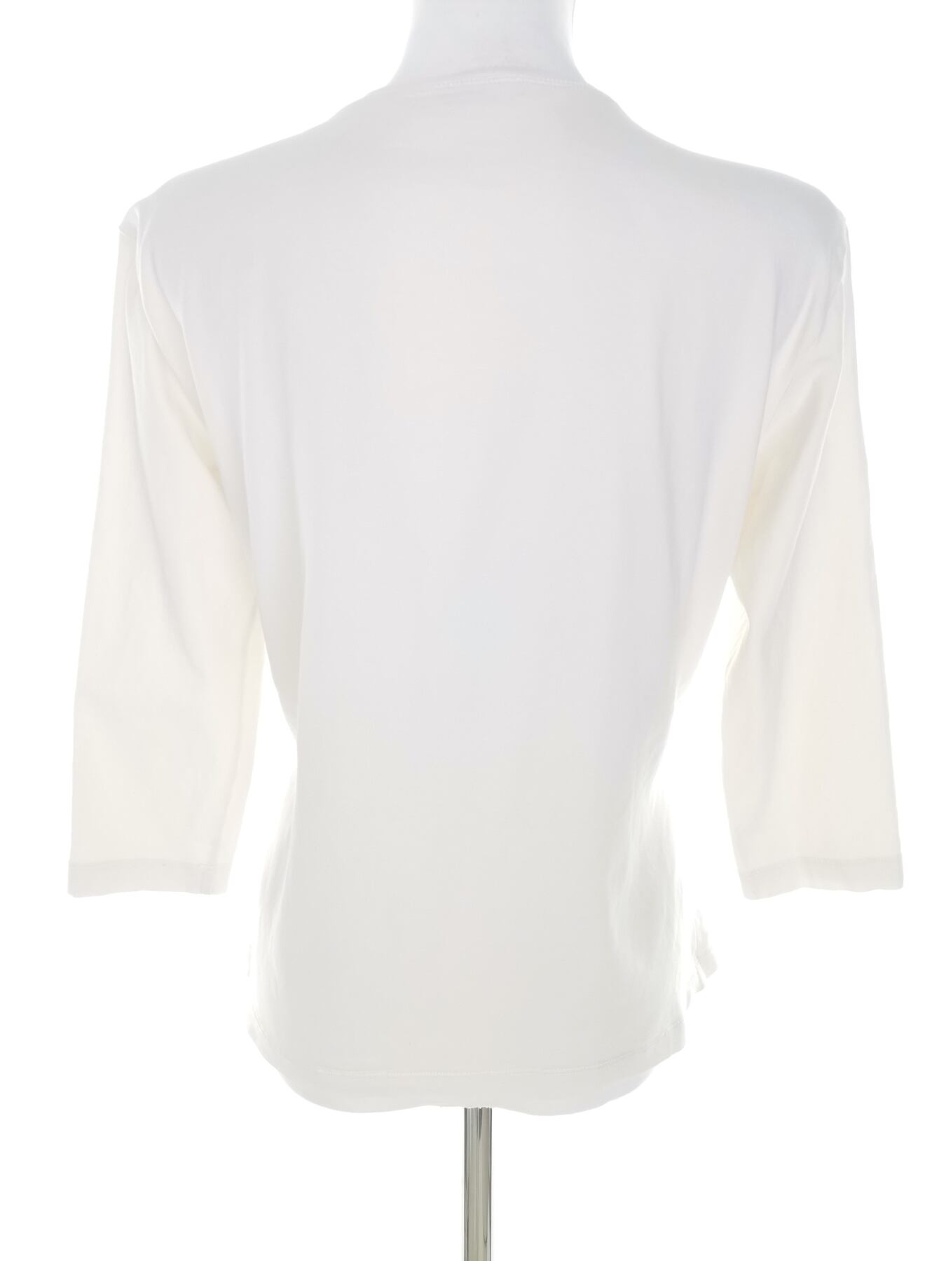 IMG_20230104_103839.jpg Gerry weber Rozmiar 40 Kolor Kremowy Okrągły dekolt Bluzka Rękaw 3/4 Materiał Bawełna