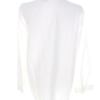 White Stag Rozmiar 12/14 (40/42) L Kolor Biały Split Crew Neck Bluzka Zapinana Rękaw 3/4 Materiał Len