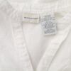 White Stag Rozmiar 12/14 (40/42) L Kolor Biały Split Crew Neck Bluzka Zapinana Rękaw 3/4 Materiał Len