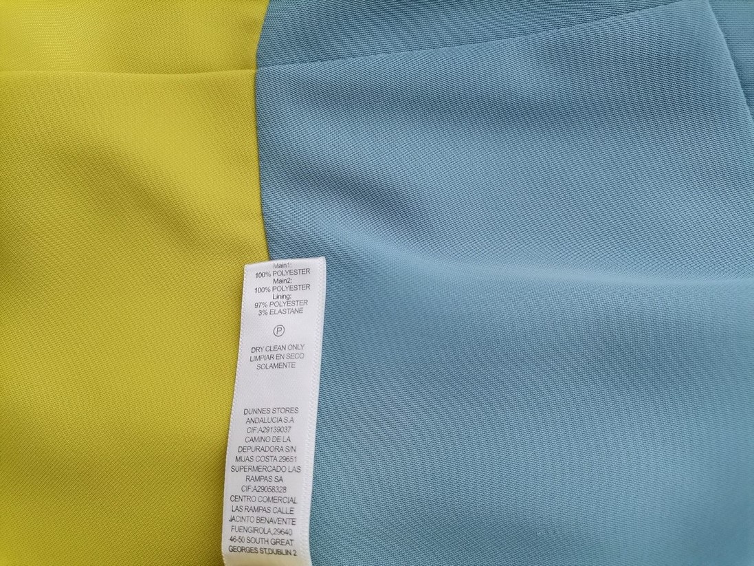 Lennon Courtney At Dunnes Stores Rozmiar 12 (40) Kolor Niebieski Pół golf Bluzka Krótki rękaw
