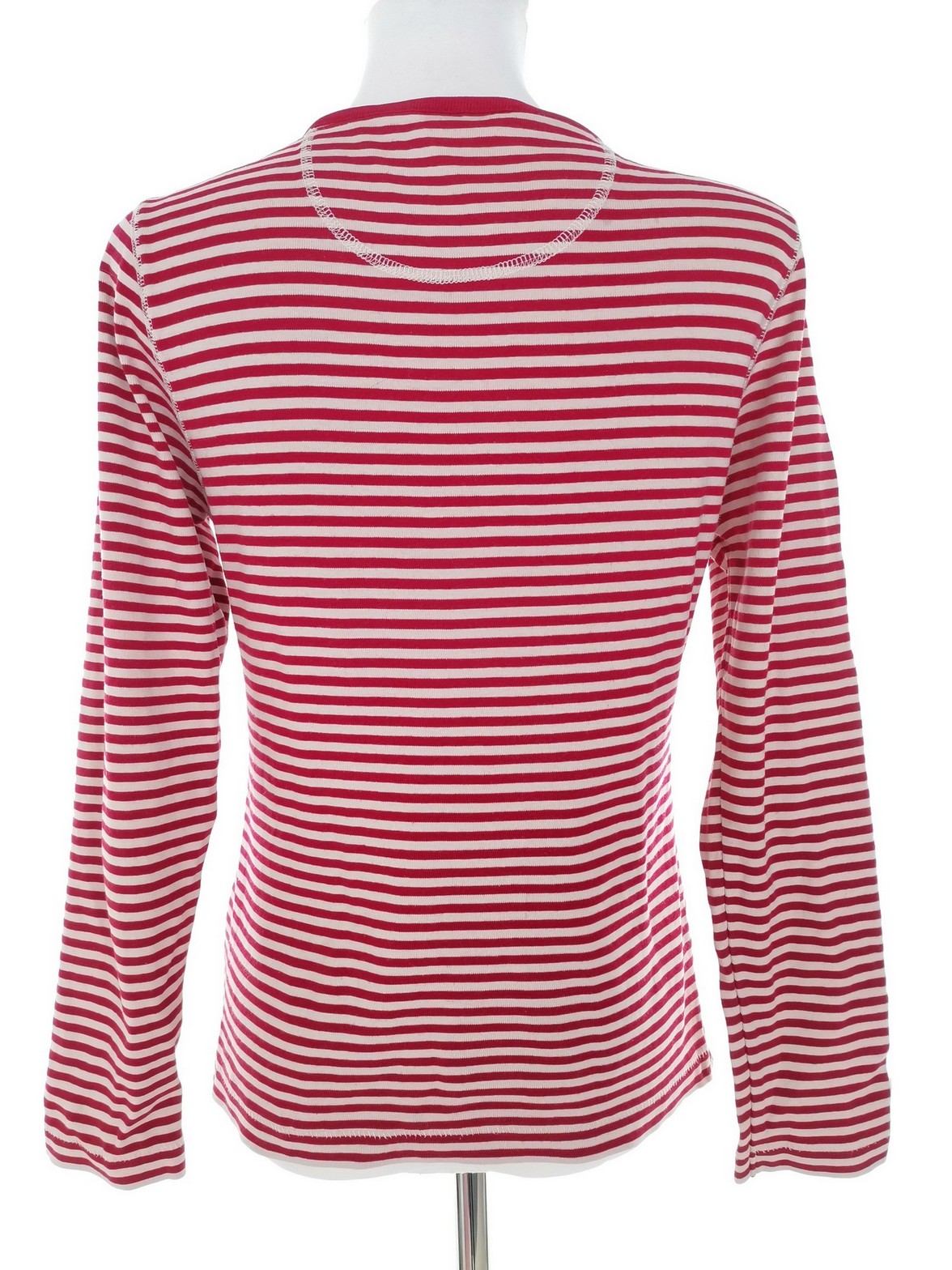 IMG_20230112_120354.jpg Noa noa Rozmiar M Kolor Czerwony Pasy Split Crew Neck Bluzka Długi rękaw Materiał Bawełna 100%
