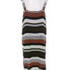 Dorothy perkins Rozmiar 14 (46) Kolor Czarny Pasy Kwadratowy dekolt Sukienka Sweterkowa Bezrękawnik Midi