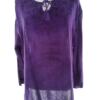 Jordash Rozmiar FREE SIZE (50) Kolor Fioletowy Keyhole Crew Neck Bluzka Długi rękaw Materiał Bawełna 100%