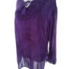 Jordash Rozmiar FREE SIZE (50) Kolor Fioletowy Keyhole Crew Neck Bluzka Długi rękaw Materiał Bawełna 100%