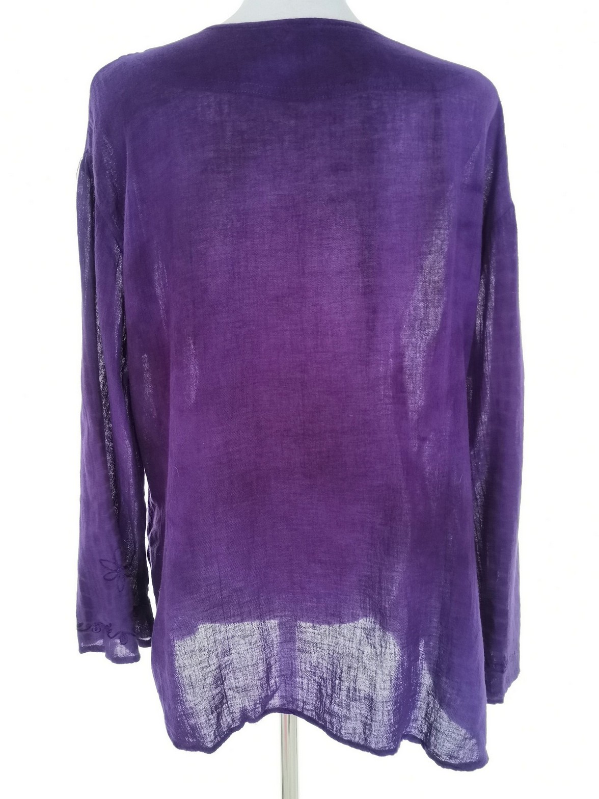 IMG_20230116_134337.jpg Jordash Rozmiar FREE SIZE (50) Kolor Fioletowy Keyhole Crew Neck Bluzka Długi rękaw Materiał Bawełna 100%