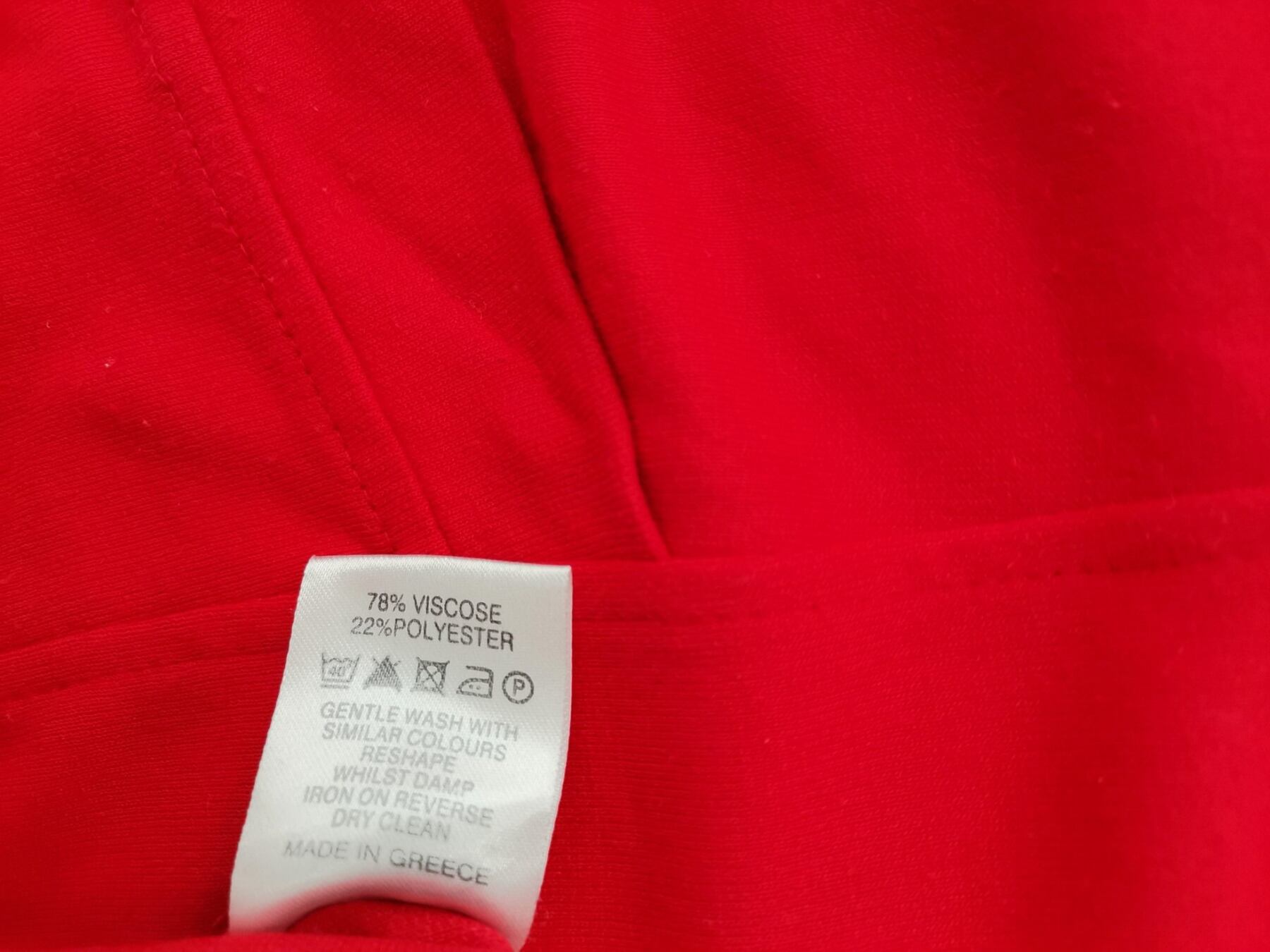 IMG_20230117_121051.jpg ASOS Rozmiar 10 (38) Kolor Czerwony Okrągły dekolt Sukienka Ołówkowa Rękaw 3/4 Do Kolan Materiał Wiskoza
